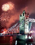 Sutil emplazamiento de producto de LG en los fuegos artificiales de Año Nuevo en Londres