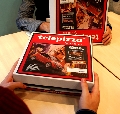 Promoción del nuevo Ford Ka en las cajas de Telepizza
