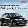 Honda lanza una acción especial en Facebook para promocionar su gama Civic