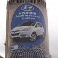 Espectacular lona gigante para promocionar un Hyundai 
