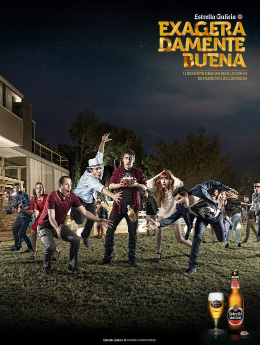 Estrella Galicia se posiciona como una cerveza exageradamente buena