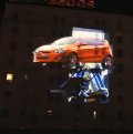 Exterior: Espectacular proyección en 3D e interactiva de Chevrolet 