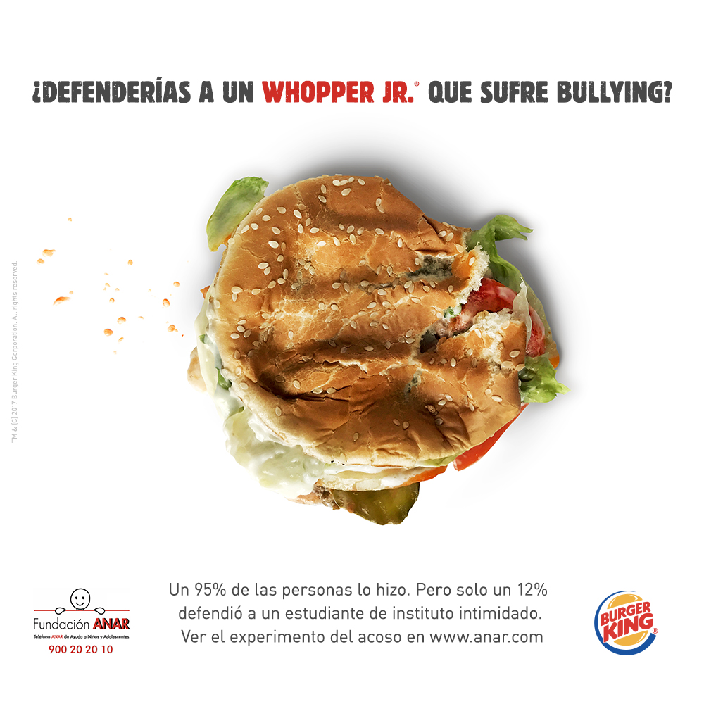 Burger King Estrena Una Campa A Para Luchar Contra El Bullying Marcas Marketingnews