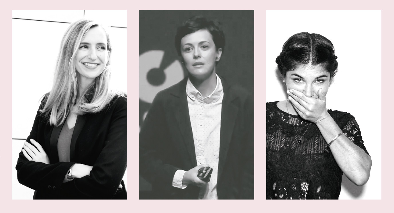 De izquierda a derecha, Helena Marzo, Alejandra Chacón y Elena García, mentoras, junto a Belén Coca, del proyecto. De izquierda a derecha, Helena Marzo, Alejandra Chacón y Elena García, mentoras, junto a Belén Coca, del proyecto.