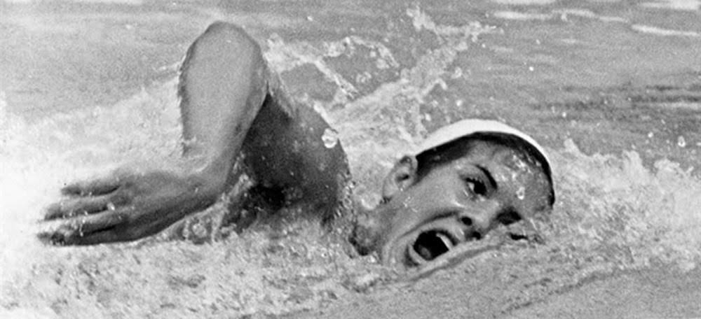Mari Paz Corominas, durante una competición. Mari Paz Corominas, durante una competición.
