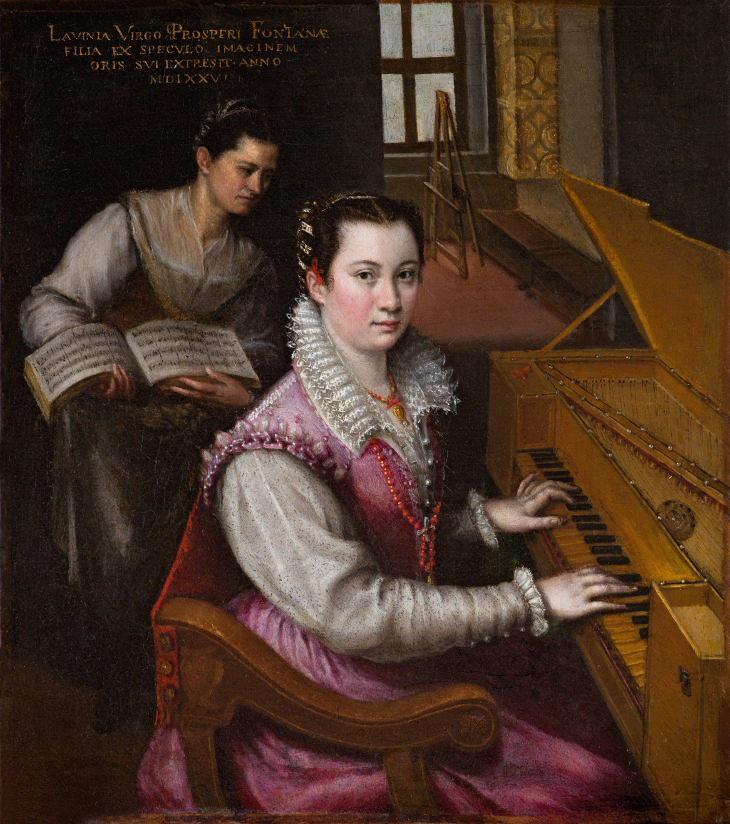 Autorretrato de Lavinia Fontana (1577). Autorretrato de Lavinia Fontana (1577).
