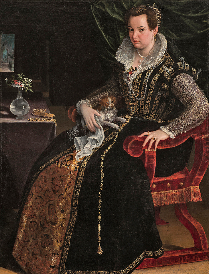 Costanza Alidosi por Lavinia Fontana (1595). Costanza Alidosi por Lavinia Fontana (1595).
