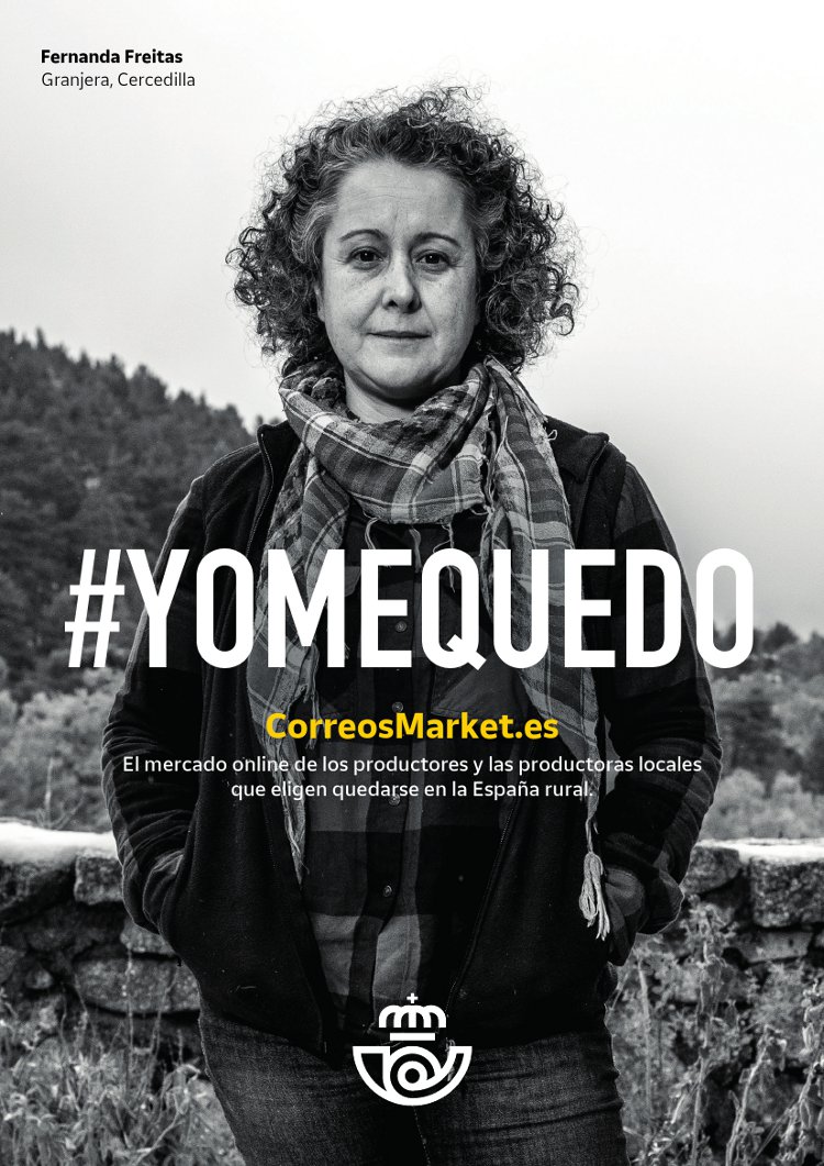 Una de las gráficas de la campaña de Correos Una de las gráficas de la campaña de Correos