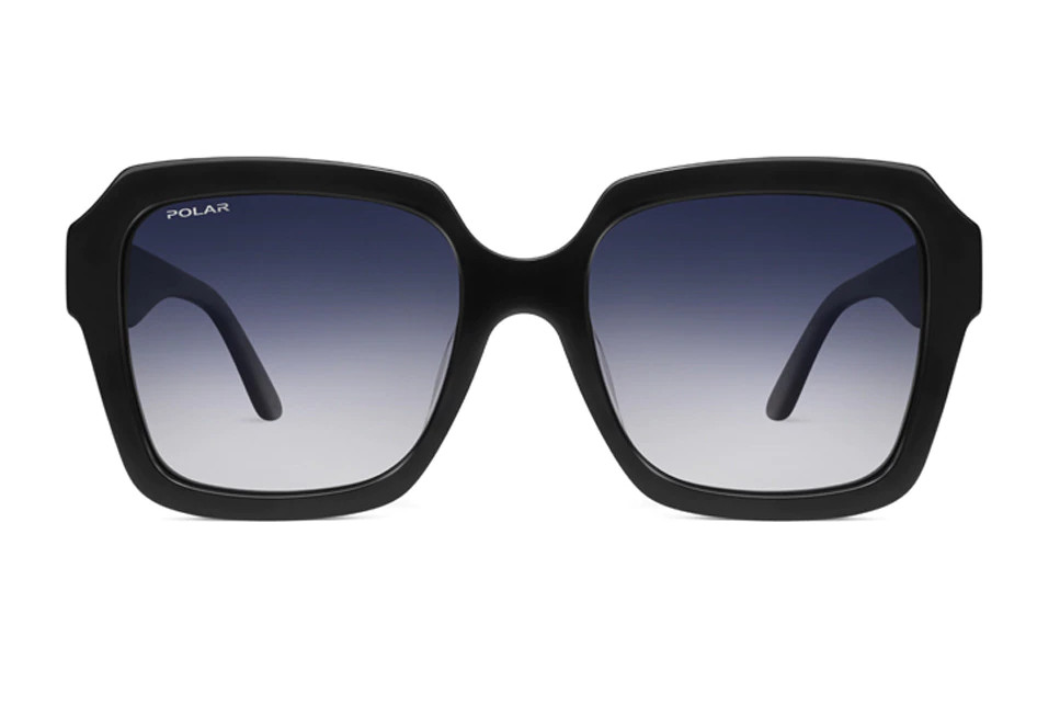 Gafas de Polar 'oversize' de acetato en negro con lentes polarizadas. Gafas de Polar 'oversize' de acetato en negro con lentes polarizadas.
