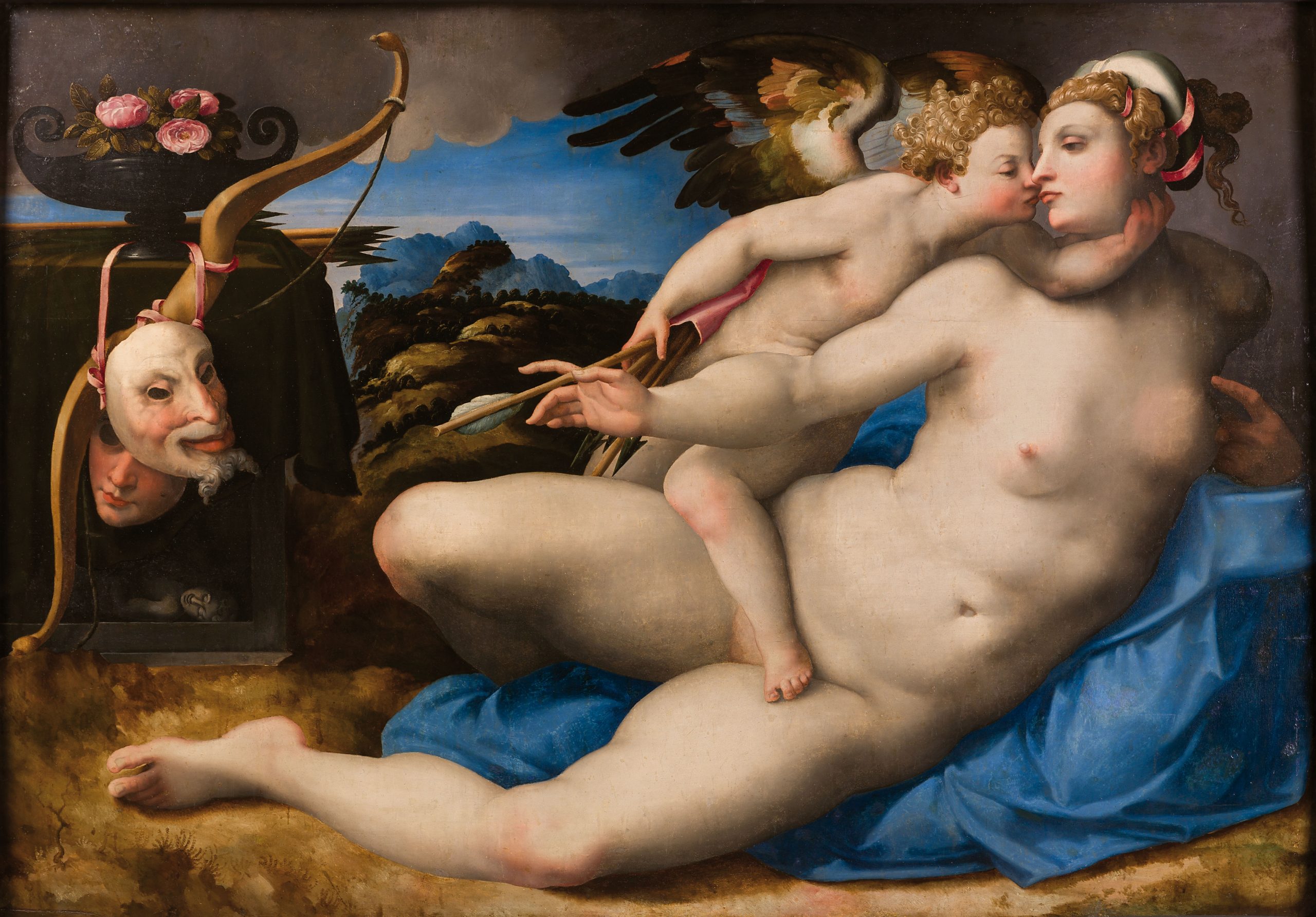 'Venus besada por Cupido'. Hendrik van der Broeck, según Miguel Ángel. Museo e Real Bosco di Capodimonte. 'Venus besada por Cupido'. Hendrik van der Broeck, según Miguel Ángel. Museo e Real Bosco di Capodimonte.