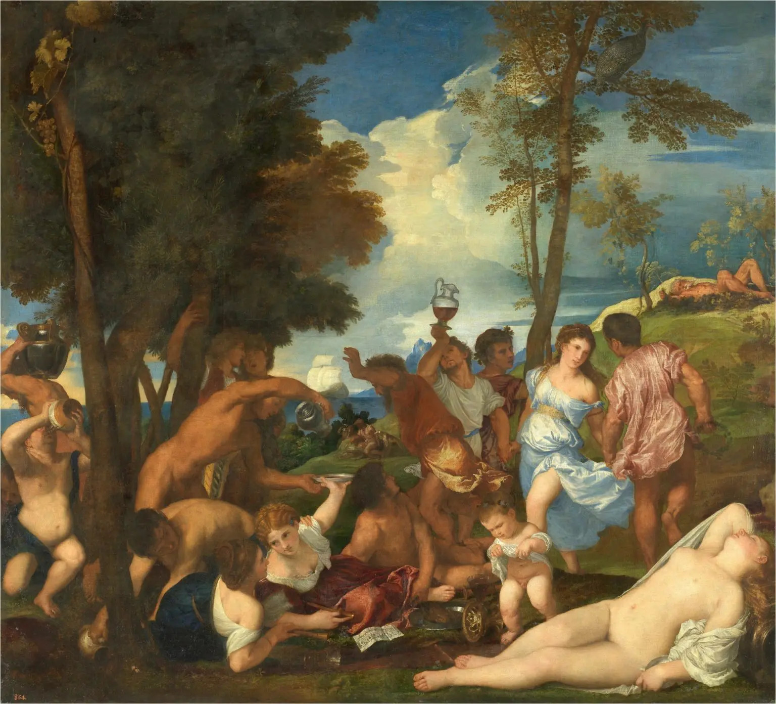 'La bacanal de los andrios'. Tiziano. Museo Nacional del Prado. 'La bacanal de los andrios'. Tiziano. Museo Nacional del Prado.