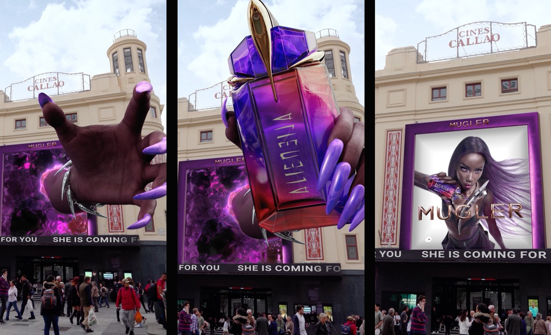 Espectacular Acción De Mugler Para El Lanzamiento De Su Nuevo Perfume 
