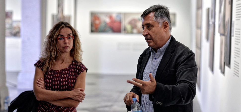 Mónica Bernabé y Gervasio Sánchez/Foto: Santiago Ojeda Mónica Bernabé y Gervasio Sánchez/Foto: Santiago Ojeda