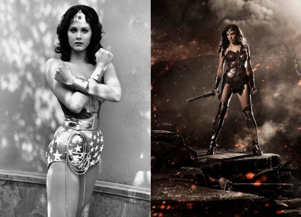 Lynda Carter en la serie de TV ‘Wonder Woman’ / ABC Television y Gal Gadot como Wonder Woman en la película ‘Batman V Superman: El amanecer de la Justicia’ / Warner - DC Comics Lynda Carter en la serie de TV ‘Wonder Woman’ / ABC Television y Gal Gadot como Wonder Woman en la película ‘Batman V Superman: El amanecer de la Justicia’ / Warner - DC Comics
