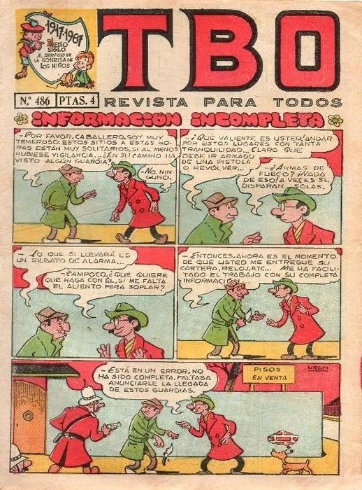 Portada del número 486 de TBO / BUIGAS, ESTIVILL Y VIÑA, S. L. Portada del número 486 de TBO / BUIGAS, ESTIVILL Y VIÑA, S. L.