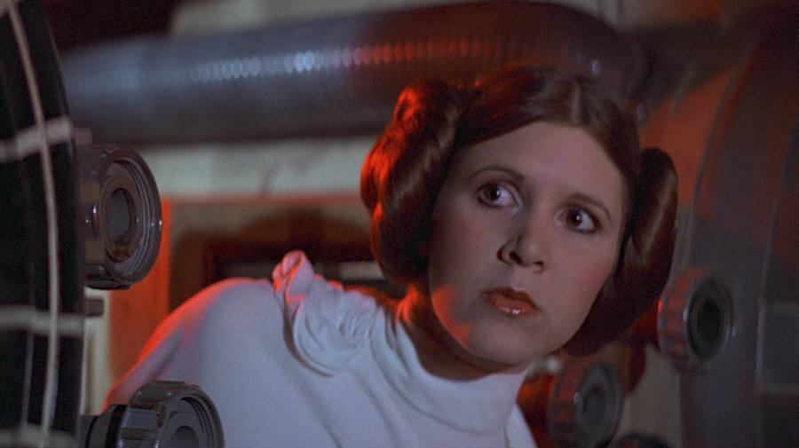 Carrie Fisher es la princesa Leia en ‘La Guerra de las Galaxias’(1977)/Foto: starwars.com/Disney Carrie Fisher es la princesa Leia en ‘La Guerra de las Galaxias’(1977)/Foto: starwars.com/Disney
