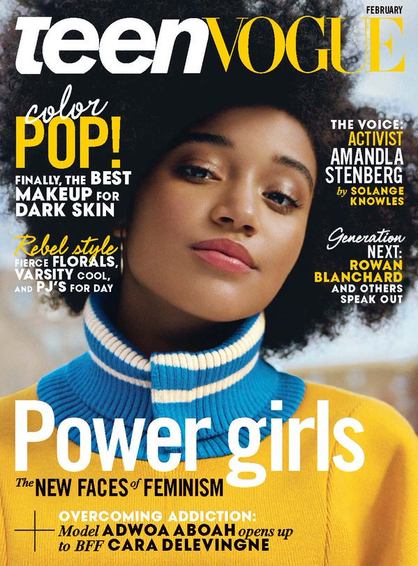 Portada de Teen Vogue de febrero Portada de Teen Vogue de febrero
