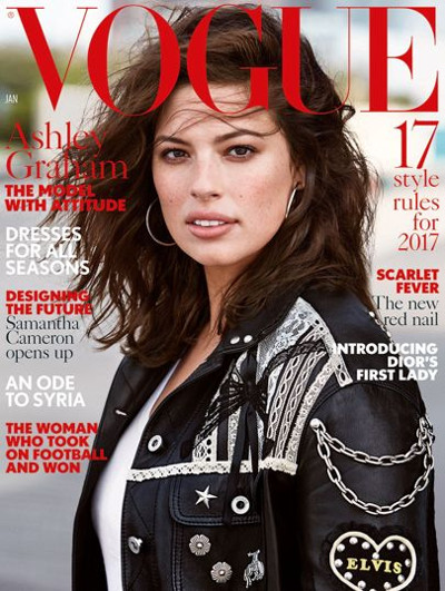 Ashley Graham protagonizará la portada de enero de Vogue UK Ashley Graham protagonizará la portada de enero de Vogue UK