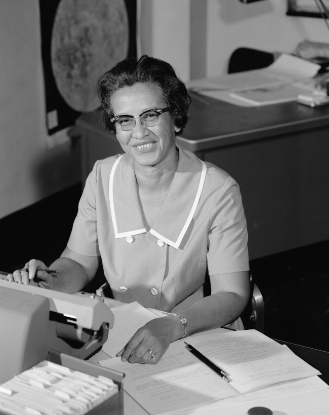 Katherine Johnson en la NASA, 1966. Foto: NASA