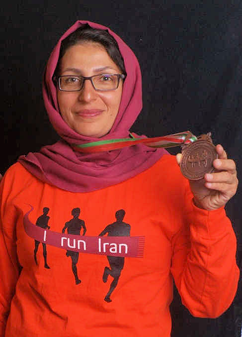 Una de las corredoras iraníes del año pasado. Foto: I run Iran Una de las corredoras iraníes del año pasado. Foto: I run Iran