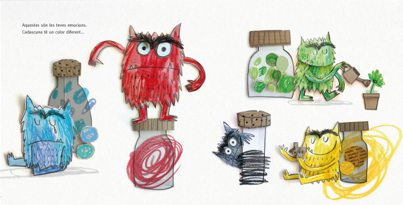 Ilustración del libro 'El monstruo de colores' Ilustración del libro 'El monstruo de colores'