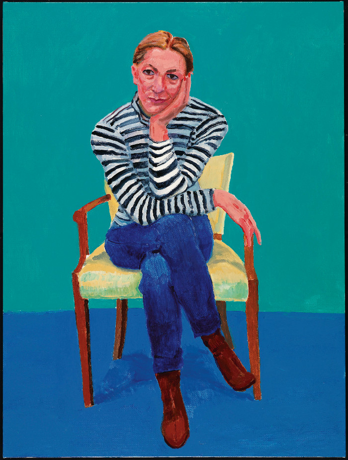 El artista pintó a Edith Devaney en dos ocasiones, primero en septiembre de 2015, y de nuevo en febrero de 2016. Este último cuadro es el que se ha incluido en la muestra. Foto: Richard Schmidt El artista pintó a Edith Devaney en dos ocasiones, primero en septiembre de 2015, y de nuevo en febrero de 2016. Este último cuadro es el que se ha incluido en la muestra. Foto: Richard Schmidt